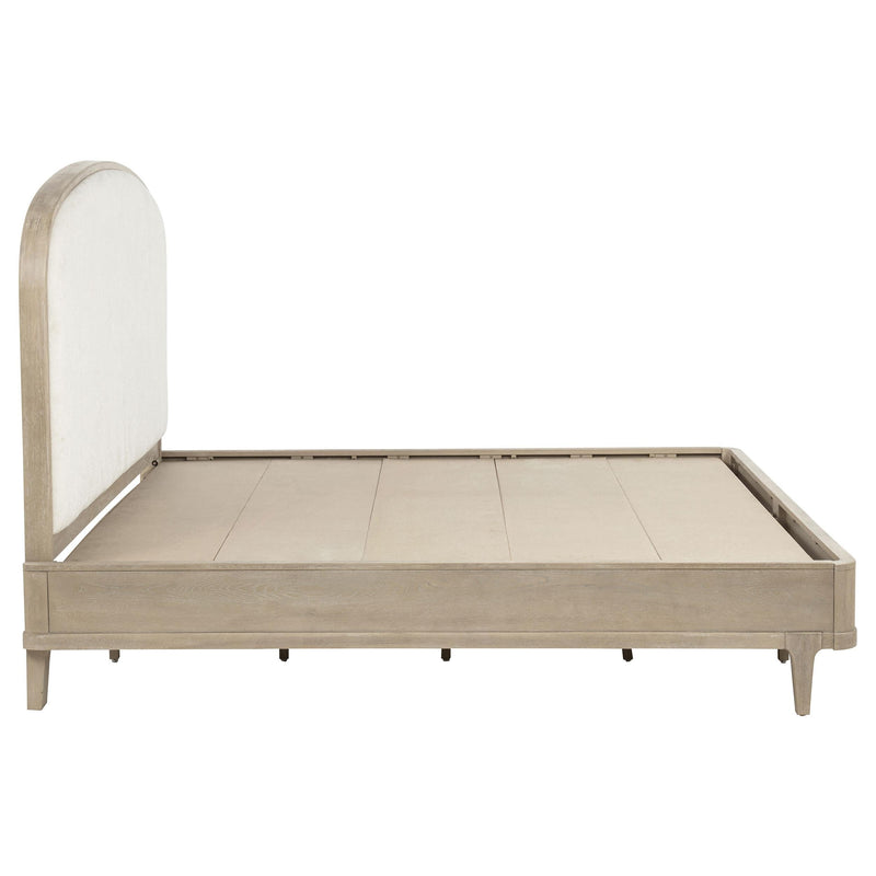 Lucaire California King Upholstered Panel Bed Sandstone - 225181KW