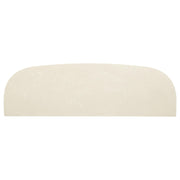 Lucaire Oval Cultured Marble Top Console Table Honed Cream and Sandstone - 706749