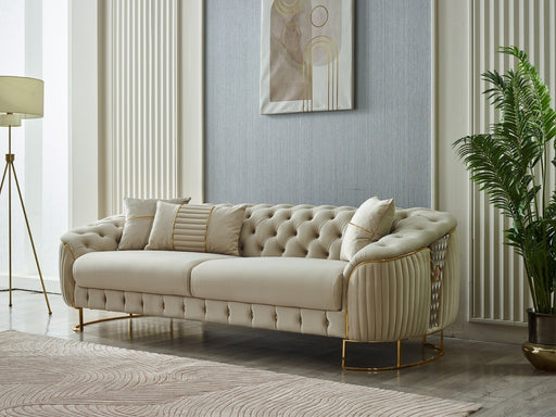 Lucas 89" Wide Tufted Sofa - Sofas