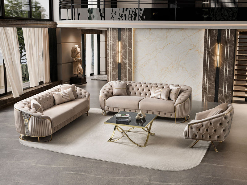 Lucas Chair in Beige - 200-ST-LUC-TURKO276-B