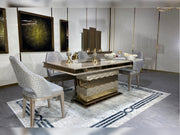 Lucas Diningroom (Consol With Mirror & Dining Table & 6 Dining Chair) - 200-MUM-LUC-DT-6-SET