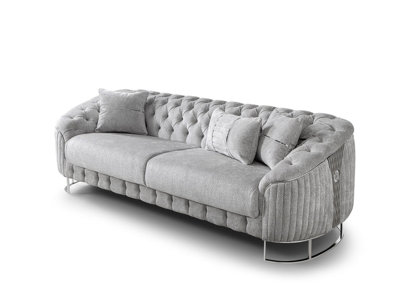 Lucas Stationary Loveseat in Beige - 200-ST-LUC-TURKO276-2