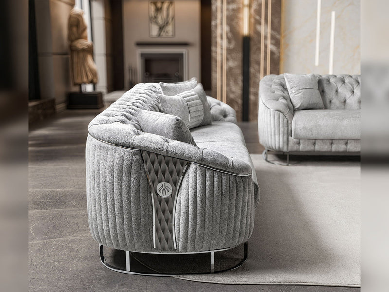 Lucas Stationary Loveseat in Beige - 200-ST-LUC-TURKO276-2