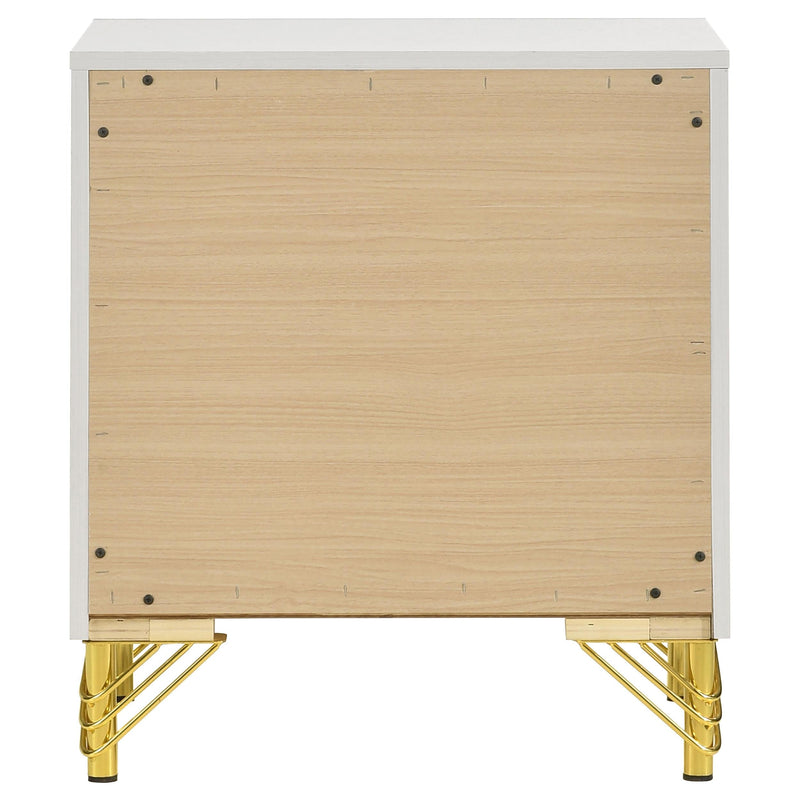 Lucia 2-drawer Nightstand Bedside Table White - 224732