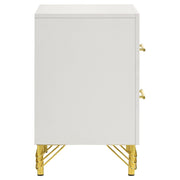 Lucia 2-drawer Nightstand Bedside Table White - 224732