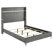 Lucia 4-piece Queen Bedroom Set Grey and Black - 224991Q-S4
