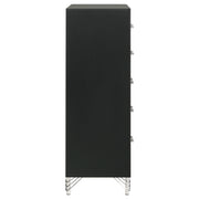 Lucia 5-drawer Bedroom Chest of Drawers Black - 224995