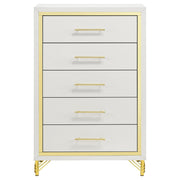 Lucia 5-drawer Bedroom Chest of Drawers White - 224735