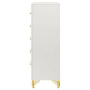 Lucia 5-drawer Bedroom Chest of Drawers White - 224735