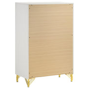 Lucia 5-drawer Bedroom Chest of Drawers White - 224735