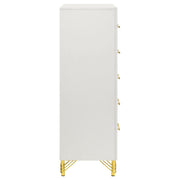 Lucia 5-drawer Bedroom Chest of Drawers White - 224735