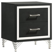 Lucia 5-piece Eastern King Bedroom Set Grey and Black - 224991KE-S5