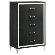 Lucia 5-piece Queen Bedroom Set Grey and Black - 224991Q-S5