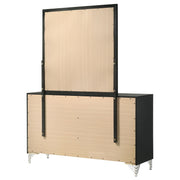 Lucia 6-drawer Dresser and Mirror Black - 224993M