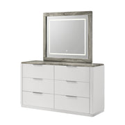 Lucia - Mirror with Faux Marble Frame - B242-M