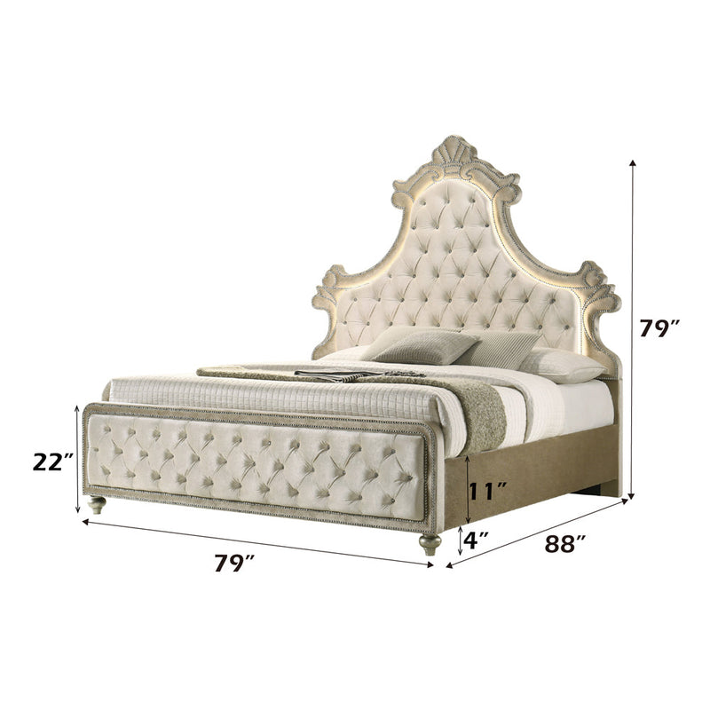 Lucienne EK Bed W/Led - BD02334EK