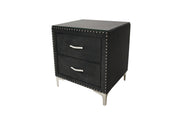 Lucinda Black Upholstered Wingback Panel Bedroom Set - Lara FurnitureBedroom Set