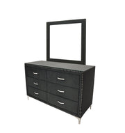 Lucinda Black Upholstered Wingback Panel Bedroom Set - Lara FurnitureBedroom Set