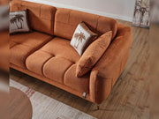 Lugano Convertible Loveseat in Brown - 200-ELIF-LUG-A224-2