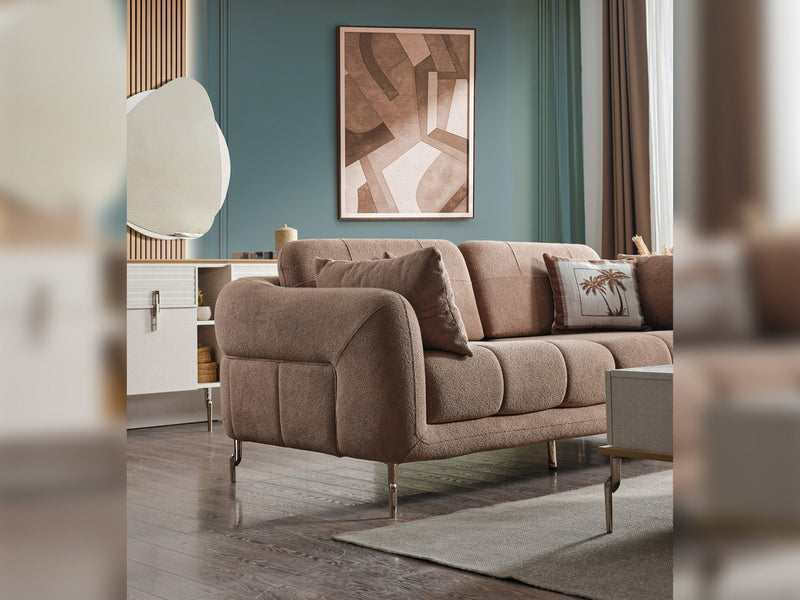 Lugano Convertible Loveseat in Cream - 200-ELIF-LUG-A227-2