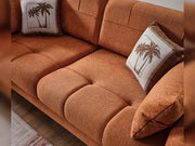 Lugano Convertible Loveseat in Dark Grey - 200-ELIF-LUG-A226-2