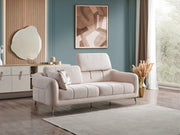 Lugano Convertible Loveseat in White - 200-ELIF-LUG-A225-2
