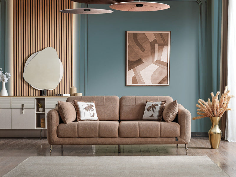 Lugano Convertible Loveseat in White - 200-ELIF-LUG-A225-2