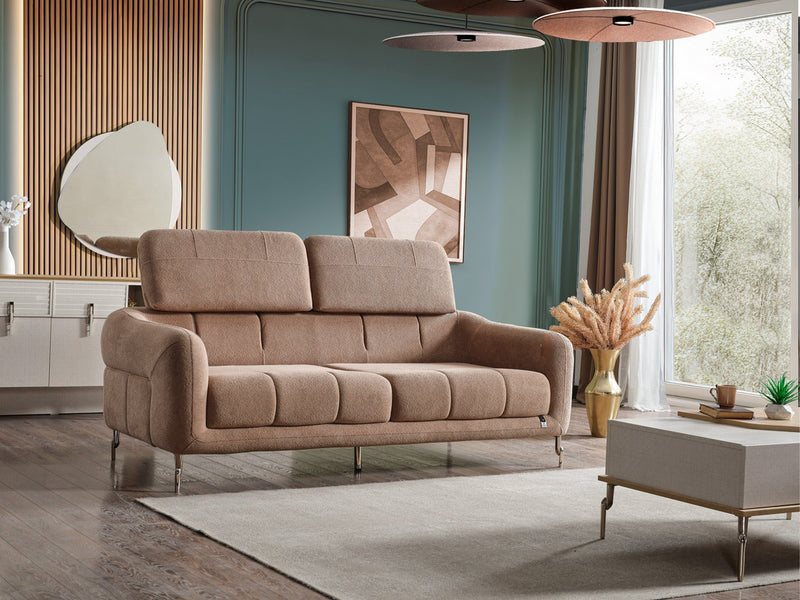 Lugano Convertible Loveseat in White - 200-ELIF-LUG-A225-2