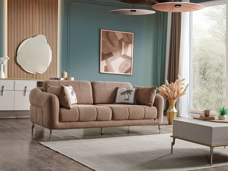 Lugano Convertible Sofa in Cream - 200-ELIF-LUG-A227-3
