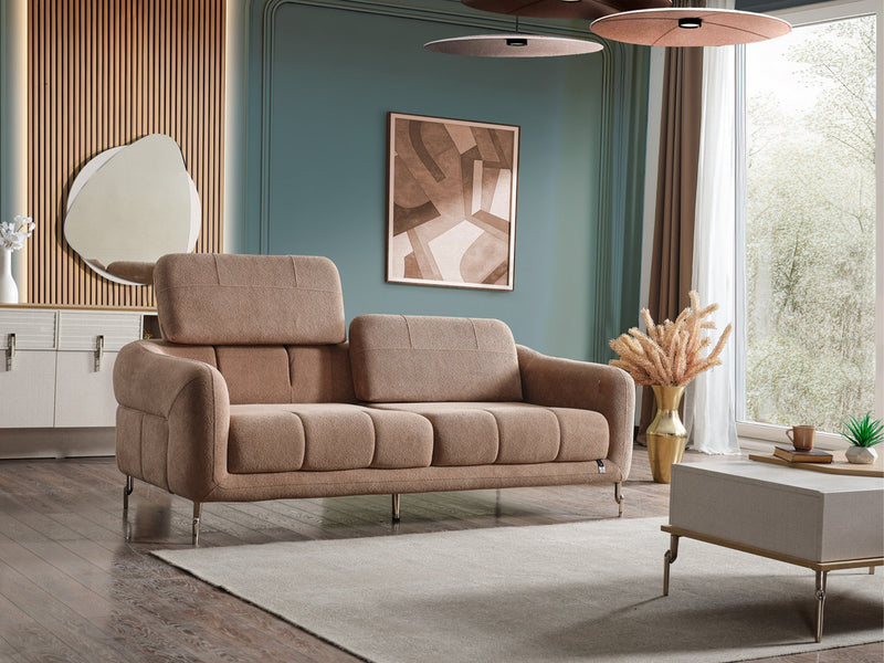 Lugano Convertible Sofa in Cream - 200-ELIF-LUG-A227-3