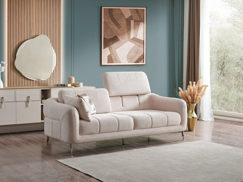 Lugano Convertible Sofa in White - 200-ELIF-LUG-A225-3