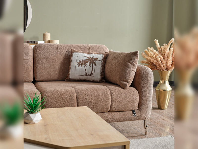 Lugano Convertible Sofa in White - 200-ELIF-LUG-A225-3