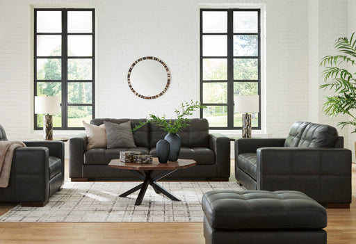 Luigi Thunder Leather Living Room Set - Gate FurnitureLiving Room Set