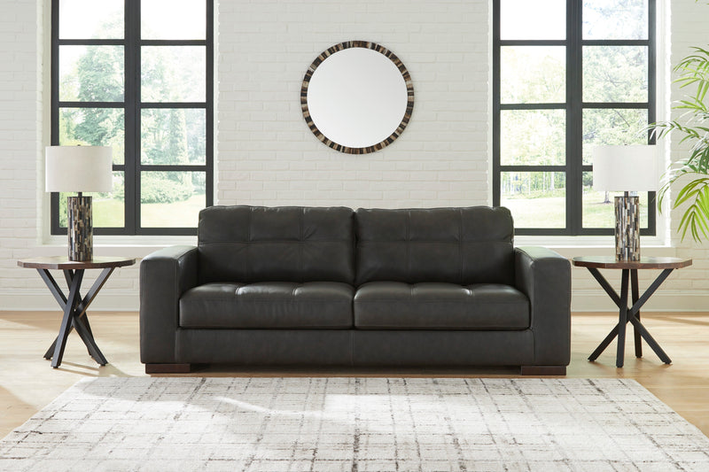 Luigi Thunder Leather Living Room Set - Gate FurnitureLiving Room Set