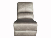 Lumen Leatherette Modular Sectional Armless Chair Charcoal - 600520AC