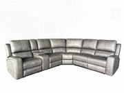 Lumen Leatherette Modular Sectional Armless Chair Charcoal - 600520AC