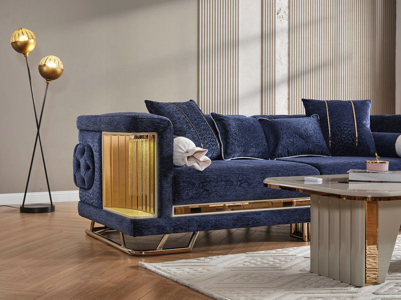 Lumina 4-pieces (2 Sofa & 2 Chair) Livingroom in White - 200-ELIF-LUM-A544-3311