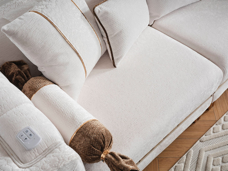 Lumina Stationay Sofa in White - 200-ELIF-LUM-A544-3