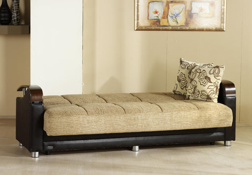 Luna 3 Seat Sleeper (Fulya Brown) 1 Piece - Lara FurnitureSleeper Sofa