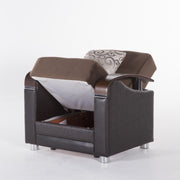 Luna 3 Seat Sleeper (Naomi Brown) 1 Piece - Lara FurnitureSleeper Sofa