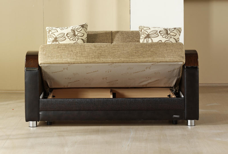 Luna Sleeper (Fulya Brown) Living Room Set - Lara FurnitureLiving Room Set