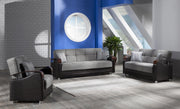 Luna Sleeper (Fulya Gray) Living Room Set - Lara FurnitureLiving Room Set
