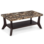 Lungo - 3PC Brown Coffee Table Set, Coffee Table and 2 End Tables - T452-3PC-Set