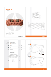 Lupino Gray Velvet Sofa & Loveseat - Lara FurnitureLiving Room Set
