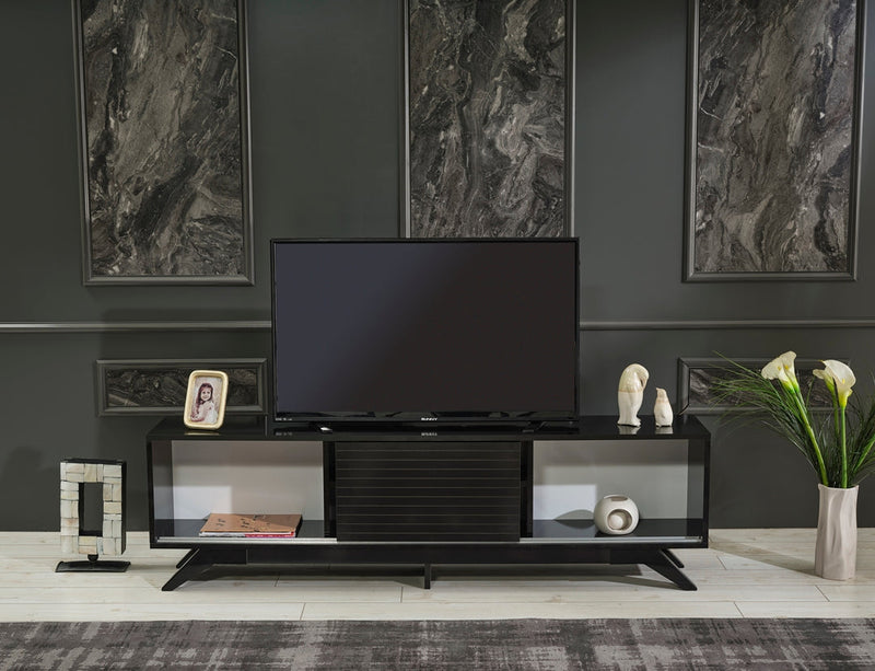 Luxia Tv Stand in Black - 720-LUX-TV-BLACK