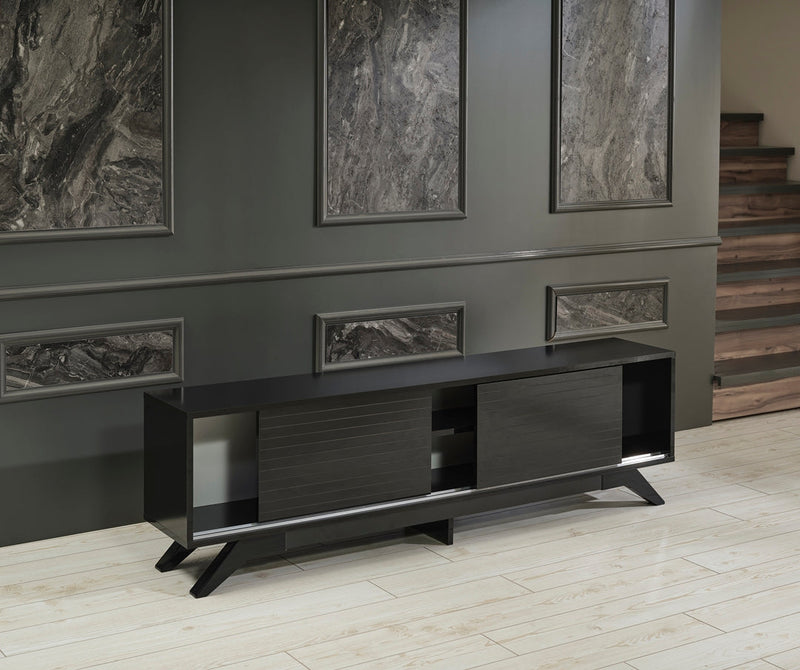 Luxia Tv Stand in Black - 720-LUX-TV-BLACK