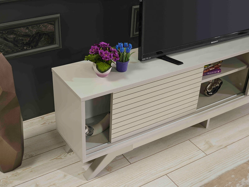 Luxia Tv Stand in Grey - 720-LUX-TV-GREY
