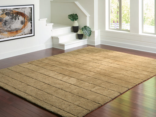 Luzmont Golden Brown Extra Large Rug - R408370
