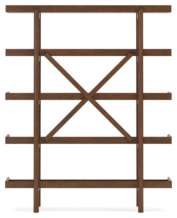 Lyncott Brown 70" Bookcase - H615-70