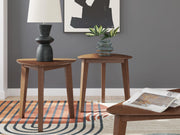 Lyncott Brown Table (Set of 3) - T135-13